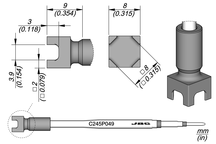 C245P049 - Multipoint Heat Staking Cartridge